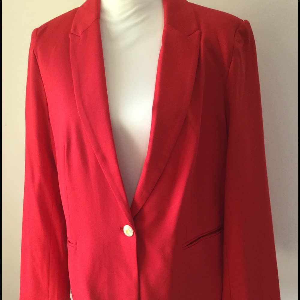 Philosophy Red Women’s one button blazer. - NWT